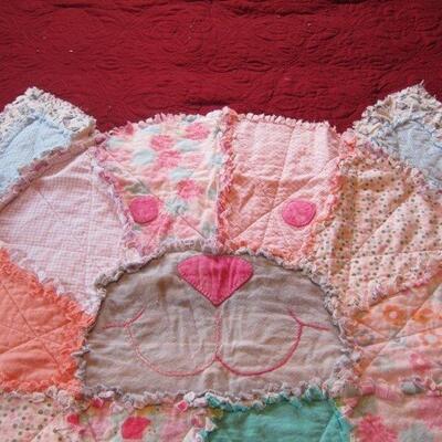 Blanket - bear rag trim
