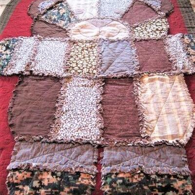 Blanket - bear rag trim