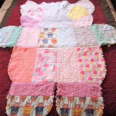 Blanket - bear rag trim