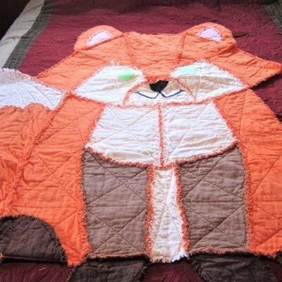 Blanket - fox rag trim