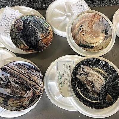 Owl collector plates