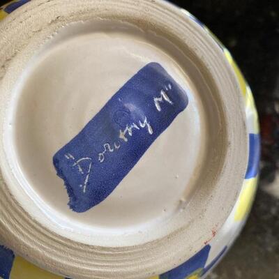 Handmade pottery bowl 