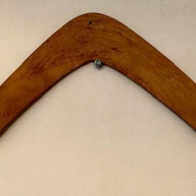 Vintage Australian Carved Boomerang