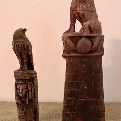 Two Vintage Egyptian Stone Carvings