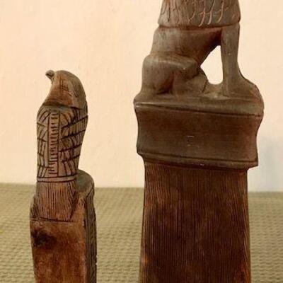 Two Vintage Egyptian Stone Carvings