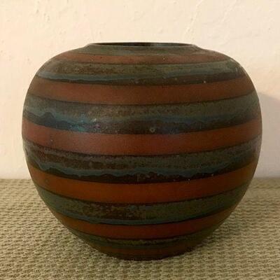 Small Glazed Japanese Vase