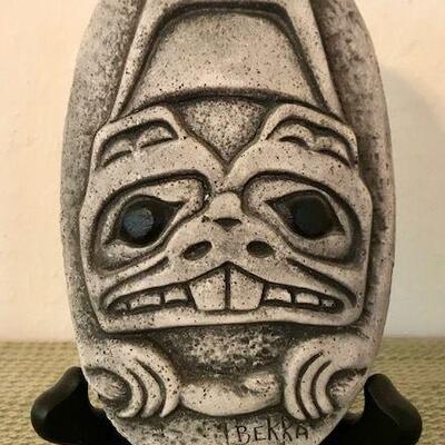 Bekka Oval Sculpture Handcrafted With Mt. St. Helen Ash