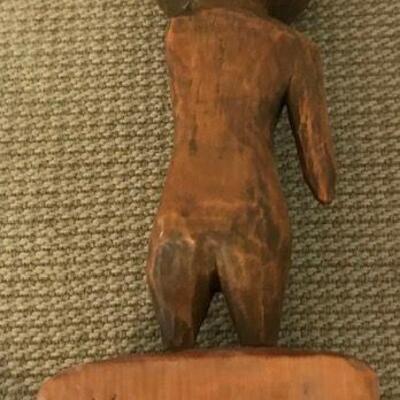 One Armed Northwest Wood Carving By Mark Westby