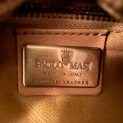 Genuine Tan Italian Leather Back Purse 