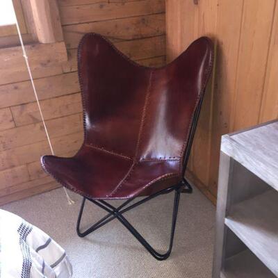 25% OFF LISTED PRICE! Leather Butterfly Chair