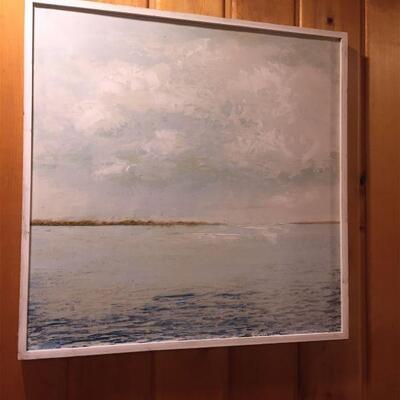 25% OFF LISTED PRICE! Lake Painting on Canvas, Wood Frame