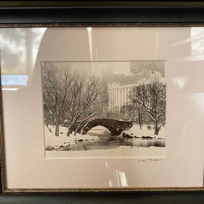 Four framed photographs NYC scenes 