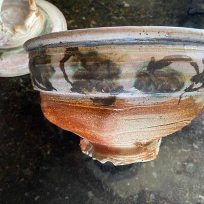 Exceptional art pottery lidded tureen vessel 