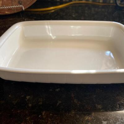 White baking ware table server dishes 