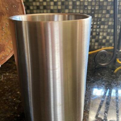 Pair of stainless wine coolers 