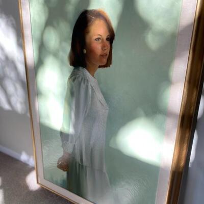 Large original signed oil portrait