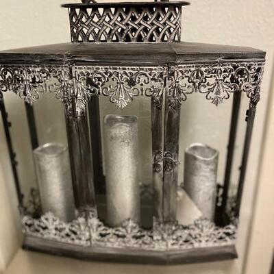 Gothic silver gilt candle garden