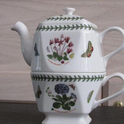 Lot 71- Portmeirion Botanic Garden Two Part Teapot and Cup