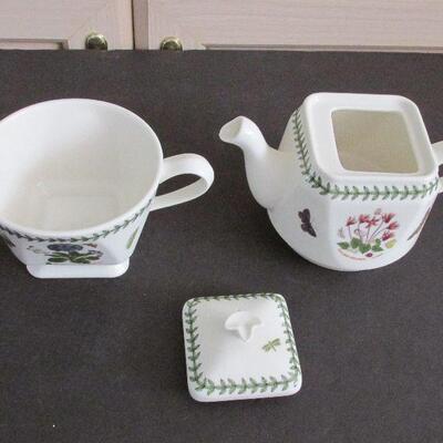 Lot 71- Portmeirion Botanic Garden Two Part Teapot and Cup