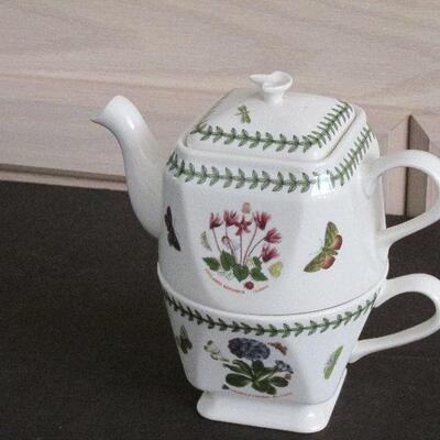 Lot 71- Portmeirion Botanic Garden Two Part Teapot and Cup