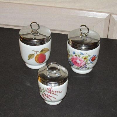 Lot 76- Collection of Royal Worcester Egg Coddlers