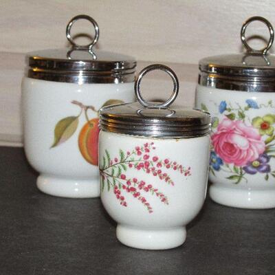 Lot 76- Collection of Royal Worcester Egg Coddlers