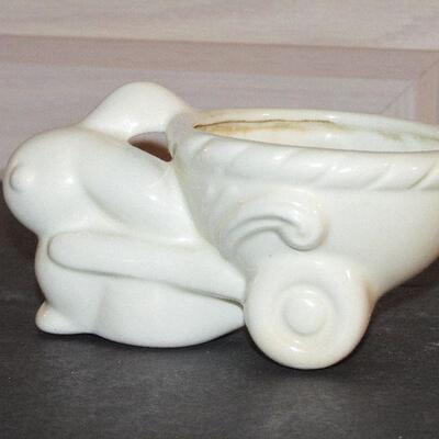 Lot 79- Vintage Ceramic Rabbit Planter
