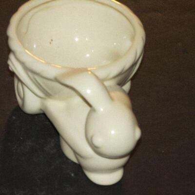 Lot 79- Vintage Ceramic Rabbit Planter