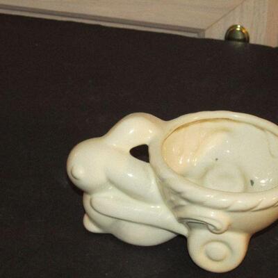 Lot 79- Vintage Ceramic Rabbit Planter