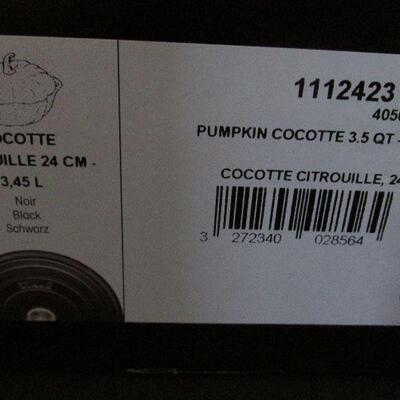 Lot 80- Cast Iron Pumpkin Cocotte