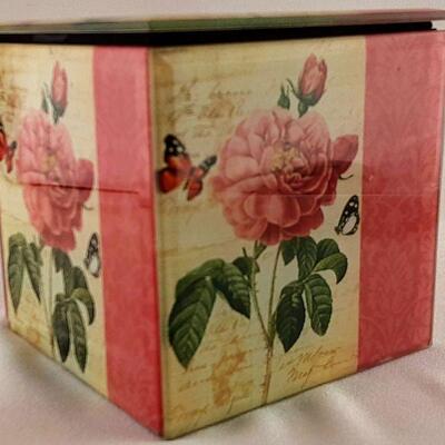 Rose Covered Glass Box