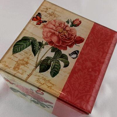 Rose Covered Glass Box
