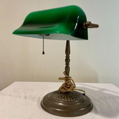 LOT 306  ANTIQUE REPRODUCTION DESK LAMP 