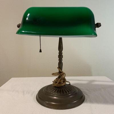 LOT 306  ANTIQUE REPRODUCTION DESK LAMP 