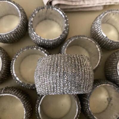 Beaded luxe napkin rings