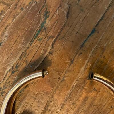 Victorian peridot gold filled bangle