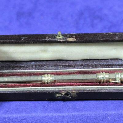LOT#4LR: 19th Century Retractable (Believed to be 10K Gold Filled) Pen with Original Case