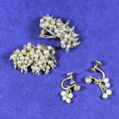 LOT#6LR: 2 Pairs Believed to be Antique Earrings
