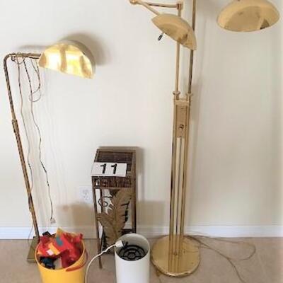 LOT#11LR: Lamp Lot Including Coche & Lowy and Holtkoetter Floor Lamps