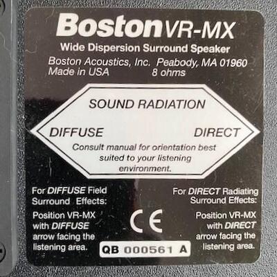 LOT#14LR: Pair of Boston Acoustics Wide Diversion Surround Speakers