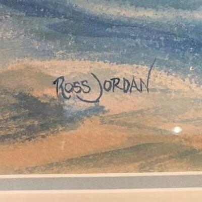 LOT#75D: Signed Ross Jordan Watercolor