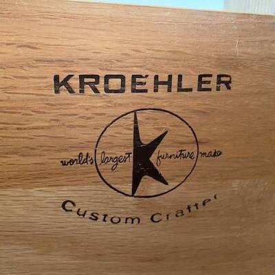 LOT#98DR: Kroehler Buffet & Contents