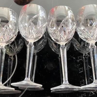 LOT#110K: 4 Waterford Crystal Wine Glasses