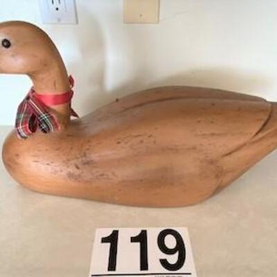 LOT#119K: Large Wooden Goose
