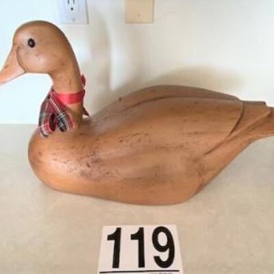 LOT#119K: Large Wooden Goose