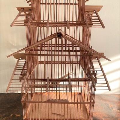 LOT#136B1: Wooden Birdcage