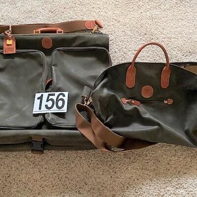 LOT#156B2: Set of 2 Matching Brics of Italy Garment & Duffel Bag