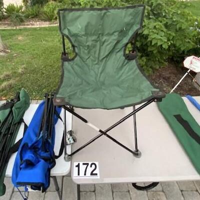 LOT#172G: 3 Beach Chairs
