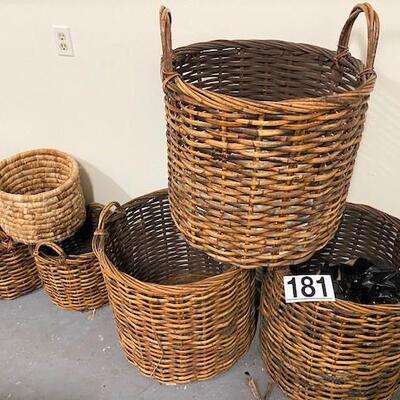 LOT#181G: Set of 6 Baskets
