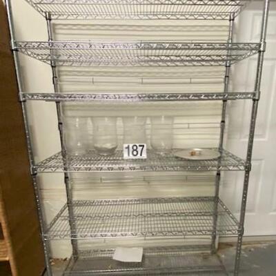 LOT#187G: Wired Shelving